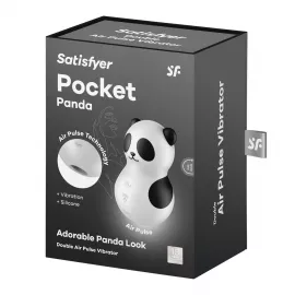 Вакуумний стимулятор із вібрацією Satisfyer Pocket Panda - 2