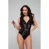 Ошейник с поводком Bedroom Fantasies: Collar with Chain - Silver