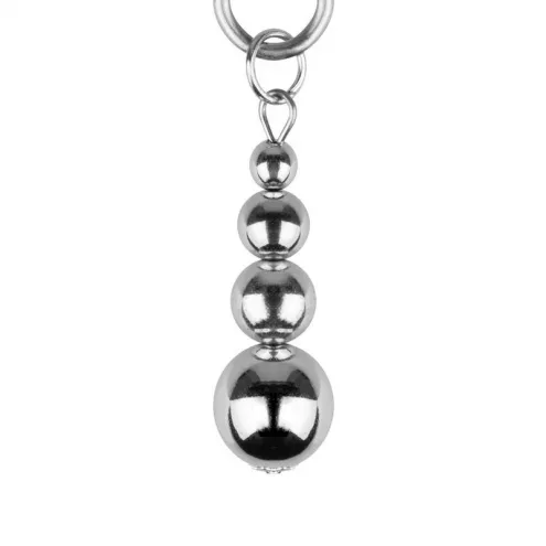 Зажимы для сосков Bedroom Fantasies: Nipple Clamps with Beaded Chain - Silver
