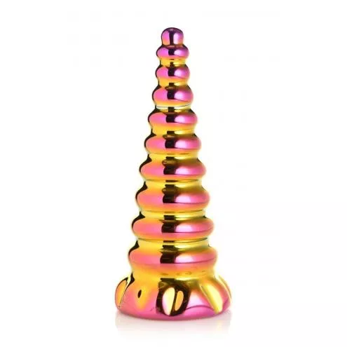 Фентезійний фалоімітатор Creature Cocks Twilight Rainbow Glass Dildo