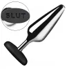 Анальна пробка Master Series Butt Slut Metal Silicone Butt Plug - Silver
