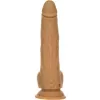 Фаллоимитатор с пульсацией Naked ADDICTION Dominic 9 Caramel