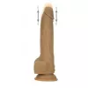 Фаллоимитатор с пульсацией Naked ADDICTION Dominic 9 Caramel