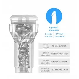 Мастурбатор Kiiroo Feel Pocket Crystal совместим с PowerBlow - 7