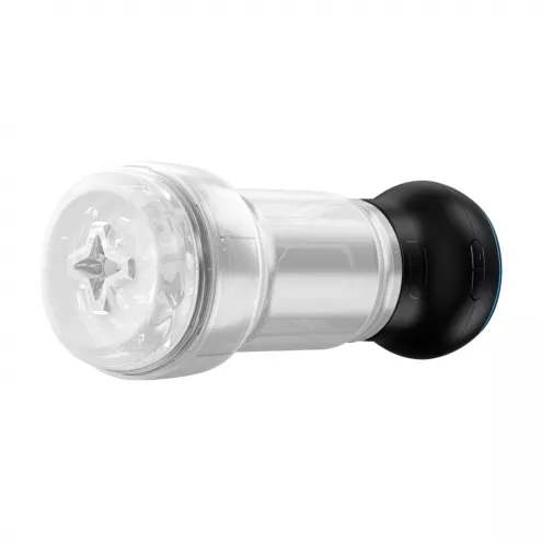 Мастурбатор Kiiroo Feel Pocket Crystal із всмоктувальною інтерактивною насадкою PowerBlow Combo Set
