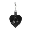 Брелок на карабине для ключей Art of Sex Chained Heart, Черный