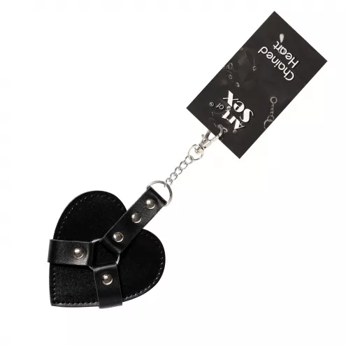 Брелок на карабине для ключей Art of Sex Chained Heart, Черный
