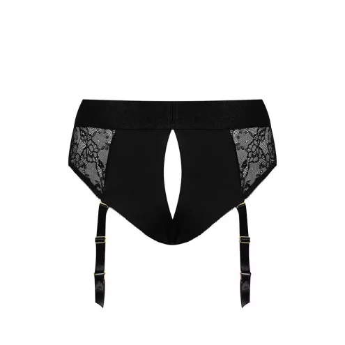 Мереживні труси для страпону з підв'язками для панчох Strap-On-Me DIVA HARNESS - XS