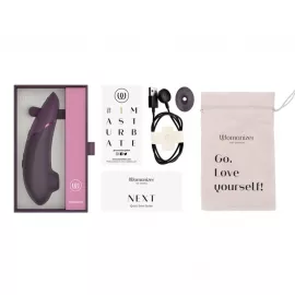 Вакуумный клиторальный стимулятор Womanizer Next Dark Purple - 6