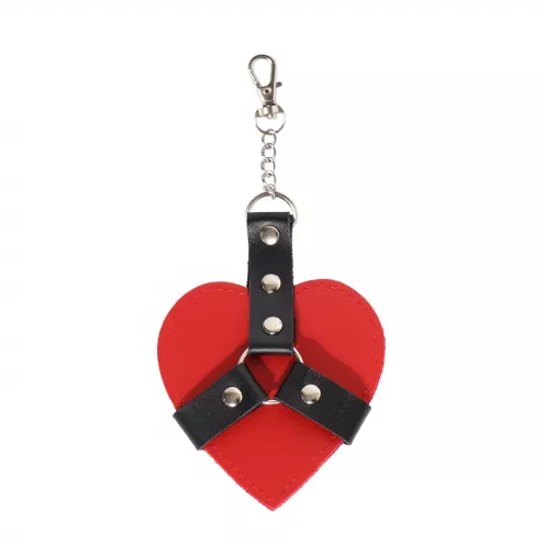 Брелок на карабине для ключей Art of Sex Chained Heart, Красный