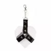 Брелок на карабине для ключей Art of Sex Chained Heart, Белый