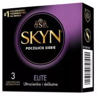 Ультратонкі безлатексні презервативи SKYN Elite для природних відчуттів, 3 шт