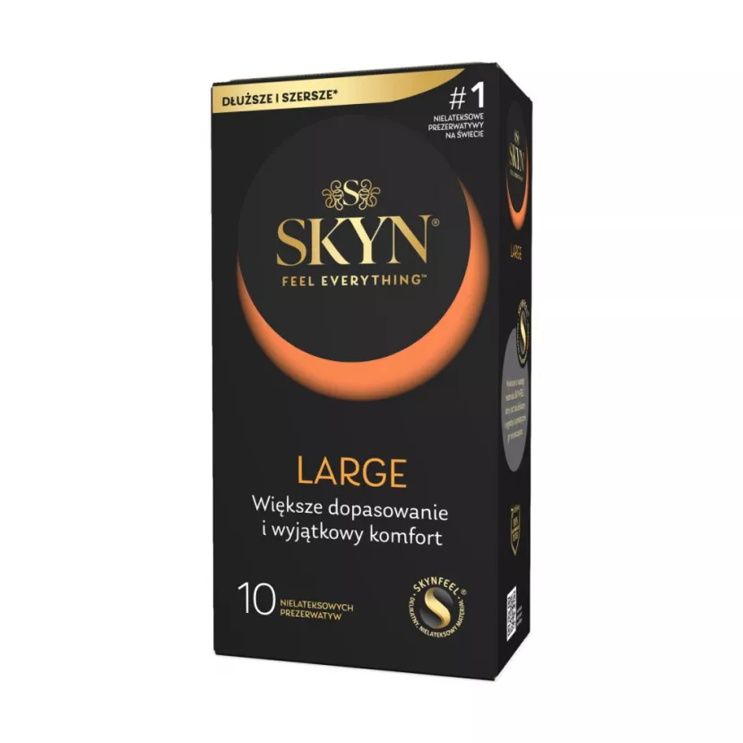 Безлатексні презервативи SKYN Large - збільшені для максимального комфорту, 10 шт