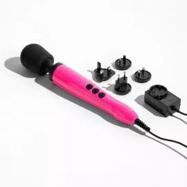 Вибромассажер DOXY Die Cast Massager Hot Pink, очень мощный, питание 220В, металлический корпус - 3