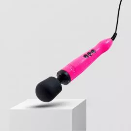 Вибромассажер DOXY Die Cast Massager Hot Pink, очень мощный, питание 220В, металлический корпус - 4