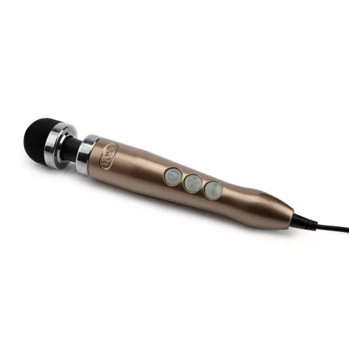 Вібромасажер DOXY Die Cast 3 Rose Gold, дуже потужний, живлення 220В, металевий корпус