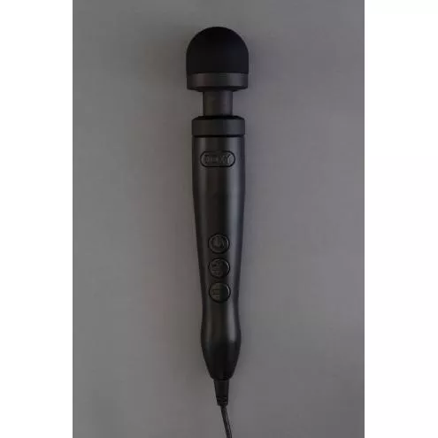 Вібромасажер DOXY Die Cast 3 Matt Black, дуже потужний, живлення 220В, металевий корпус