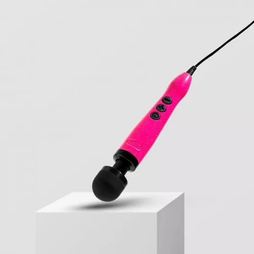 Вібромасажер DOXY Die Cast 3 Hot Pink, дуже потужний, живлення 220В, металевий корпус