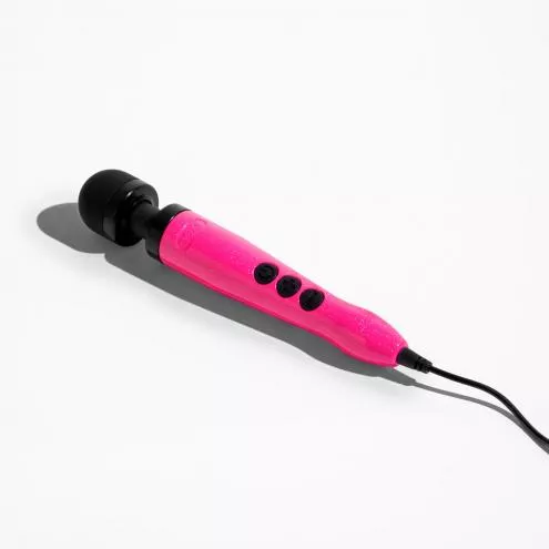 Вібромасажер DOXY Die Cast 3 Hot Pink, дуже потужний, живлення 220В, металевий корпус