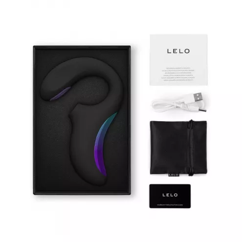 Клиторально-вагинальный звуковой стимулятор LELO Enigma Double Sonic Black