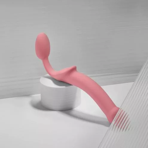 Безремневый страпон Strap-On-Me Rose S, полностью регулируемый, диаметр 2,7 см