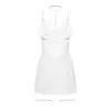 Бебі-дол Obsessive Arrowel White chemise S/M, з декоративним чокером та гартерами
