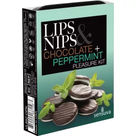 Подарочный набор Sensuva Lips & Nips Pleasure Kit - Chocolate Peppermint 2 x 4г - 1