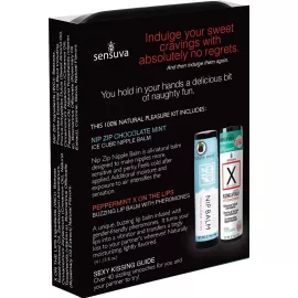 Подарочный набор Sensuva Lips & Nips Pleasure Kit - Chocolate Peppermint 2 x 4г - 4