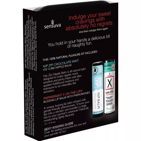 Подарунковий набір Sensuva Lips & Nips Pleasure Kit - Chocolate Peppermint 2 x 4г