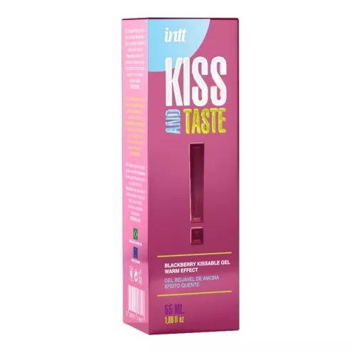 Массажный гель Intt KISS AND TASTE! (55 мл) со вкусом ежевики