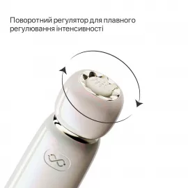 Вакуумний кліторальний стимулятор Zalo Lia Floral White - 4