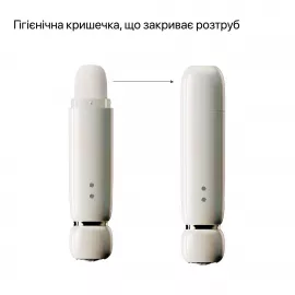 Вакуумний кліторальний стимулятор Zalo Lia Floral White - 8