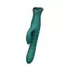 Пульсатор-кролик з вібрацією Zalo Mose 2 Turquoise Green