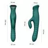 Пульсатор-кролик з вібрацією Zalo Mose 2 Turquoise Green
