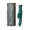 Пульсатор-кролик з вібрацією Zalo Mose 2 Turquoise Green