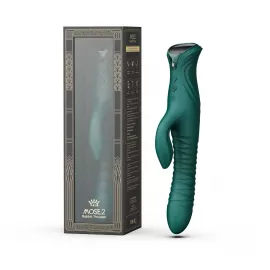 Пульсатор-кролик з вібрацією Zalo Mose 2 Turquoise Green - 2
