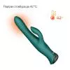 Пульсатор-кролик з вібрацією Zalo Mose 2 Turquoise Green