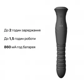 Пульсатор-кролик з вібрацією Zalo Mose 2 Obsidian Black - 10