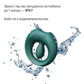 Эрекционное кольцо Zalo Apis Turquoise Green - 13