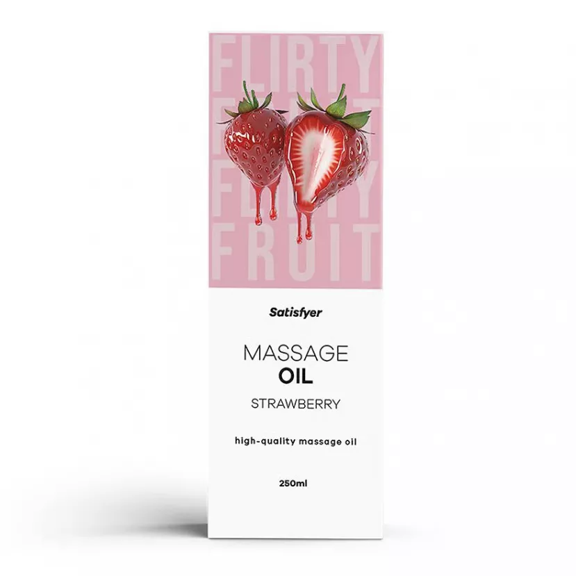 Масажна олія Satisfyer Massage Oil Strawberry 250 мл