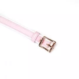 Шкіряна маска на очі Liebe Seele White Pink Fairy Goat Leather Blindfold - 2