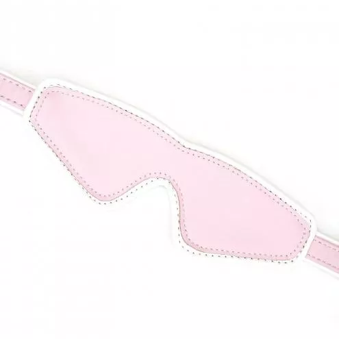 Кожаная маска на глаза Liebe Seele White Pink Fairy Goat Leather Blindfold
