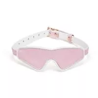 Кожаная маска на глаза Liebe Seele White Pink Fairy Goat Leather Blindfold
