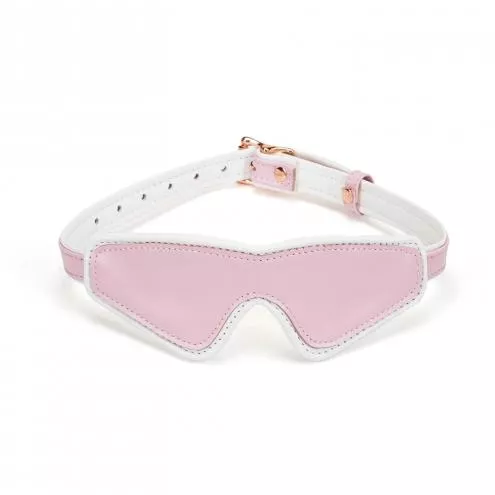 Кожаная маска на глаза Liebe Seele White Pink Fairy Goat Leather Blindfold