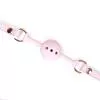 Кляп Liebe Seele White Pink Fairy Goat Leather Ball Gag