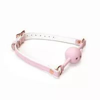 Кляп Liebe Seele White Pink Fairy Goat Leather Ball Gag