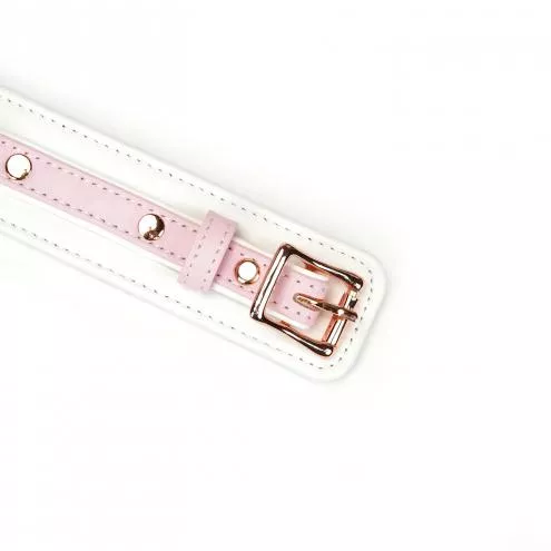 Нашийник з повідцем Liebe Seele White Pink Fairy Goat Leather Collar