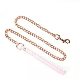 Ошейник с поводком Liebe Seele White Pink Fairy Goat Leather Collar - 2