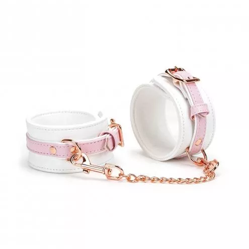 Поножі Liebe Seele White Pink Fairy Leather Ankle Cuffs