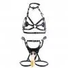 Сбруя со страпоном LOCKINK SEVANDA Queen Sheba Set with Golden Dildo